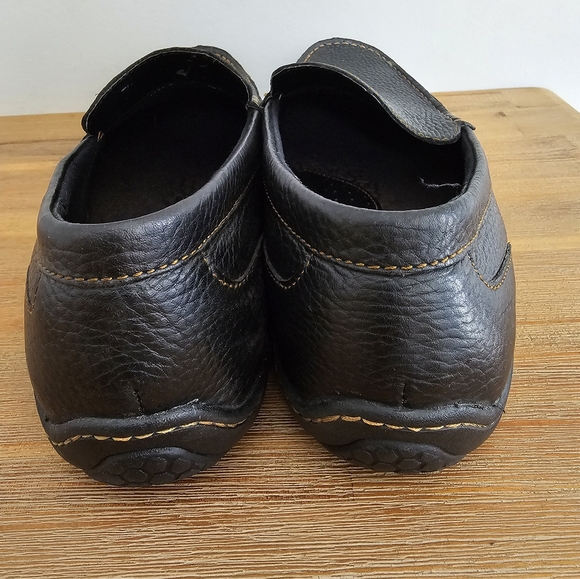 BOC Born Concept Brampton Mens Pebbled Black Leather Slip On Loafers, - Picture 6 of 10